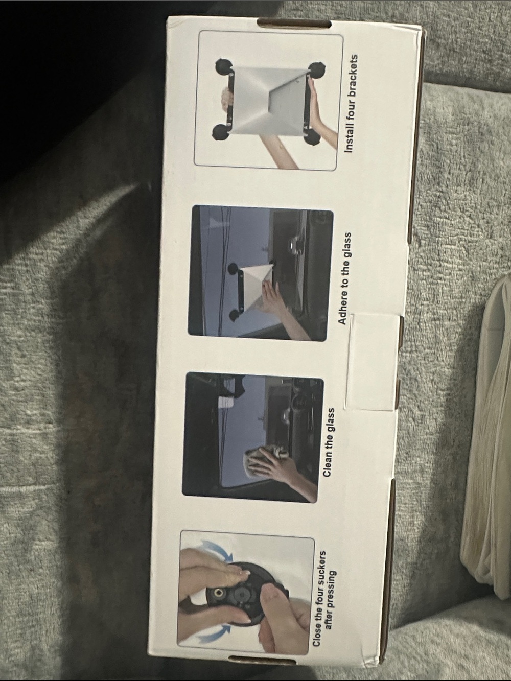 Universal White Car Window Sunshade Mounting Kit